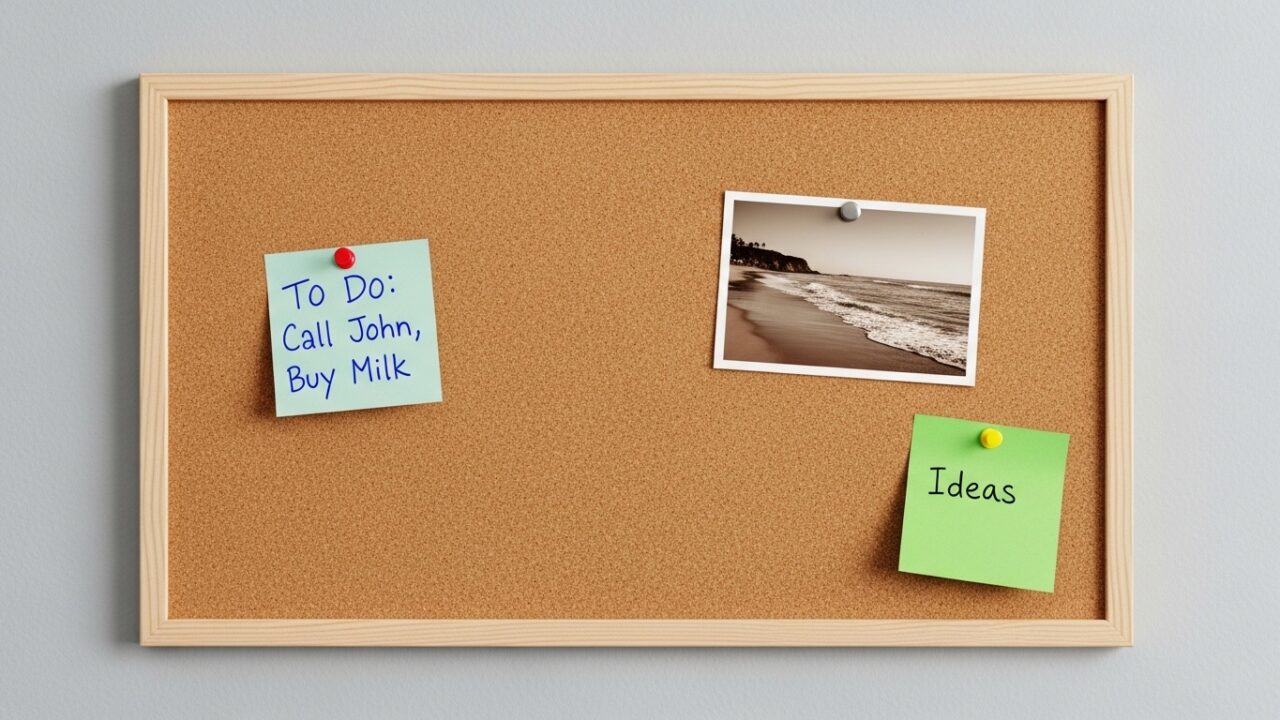 12.8 7.2 Cork Board: Compact Display Solution for Home, Office, and Classroom