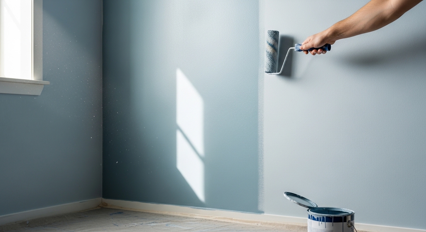 freshly painted home