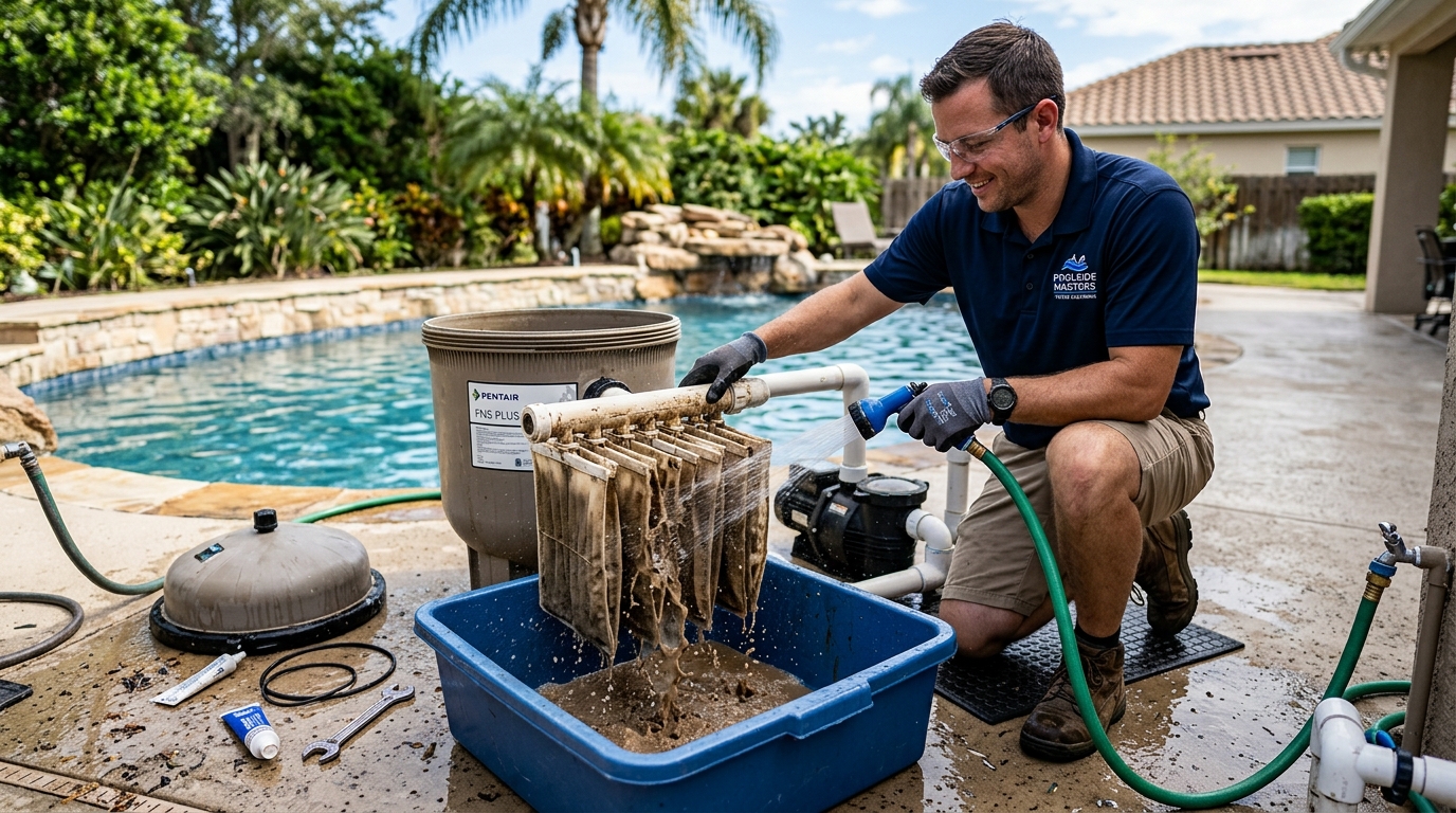 Pool Filter Cleaning